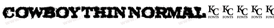 Cowboy Thin Normal字体转换